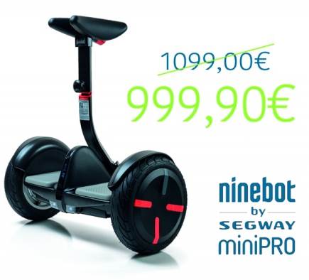 Baisse des prix du Ninebot miniPRO by Segway, 999,90 € au lieu de 1099,00 €