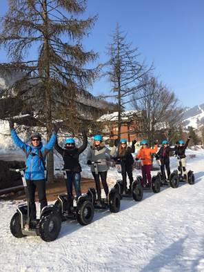 And if you tried the Segway on the snow!