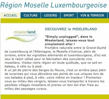 Partenariat avec l'Office Régional de Tourisme Région Moselle Luxembourgeoise