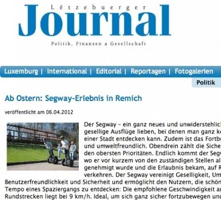 Mobilboard Luxembourg dans la presse - Lëtzebuerger Journal 